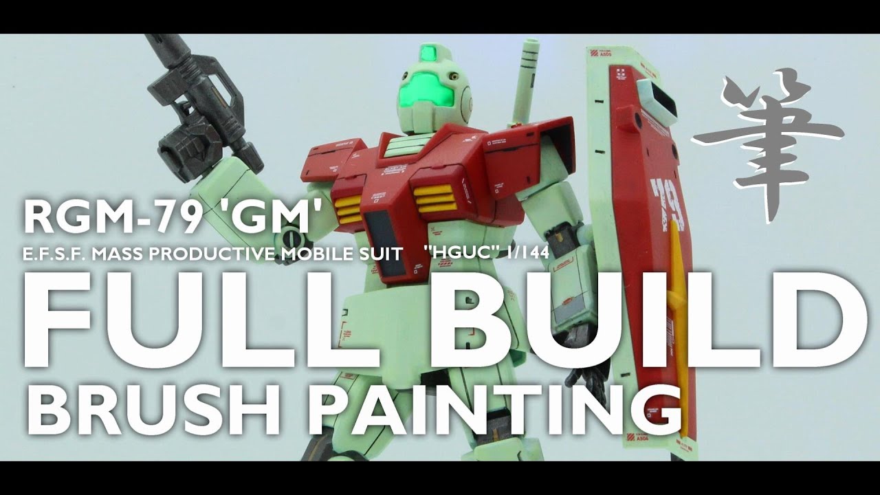 【HG ジム】筆塗り｜ディテールアップ全塗装｜HGUC ｜RGM-79 GM | FULL BUILD | HGジムを筆塗り全塗装