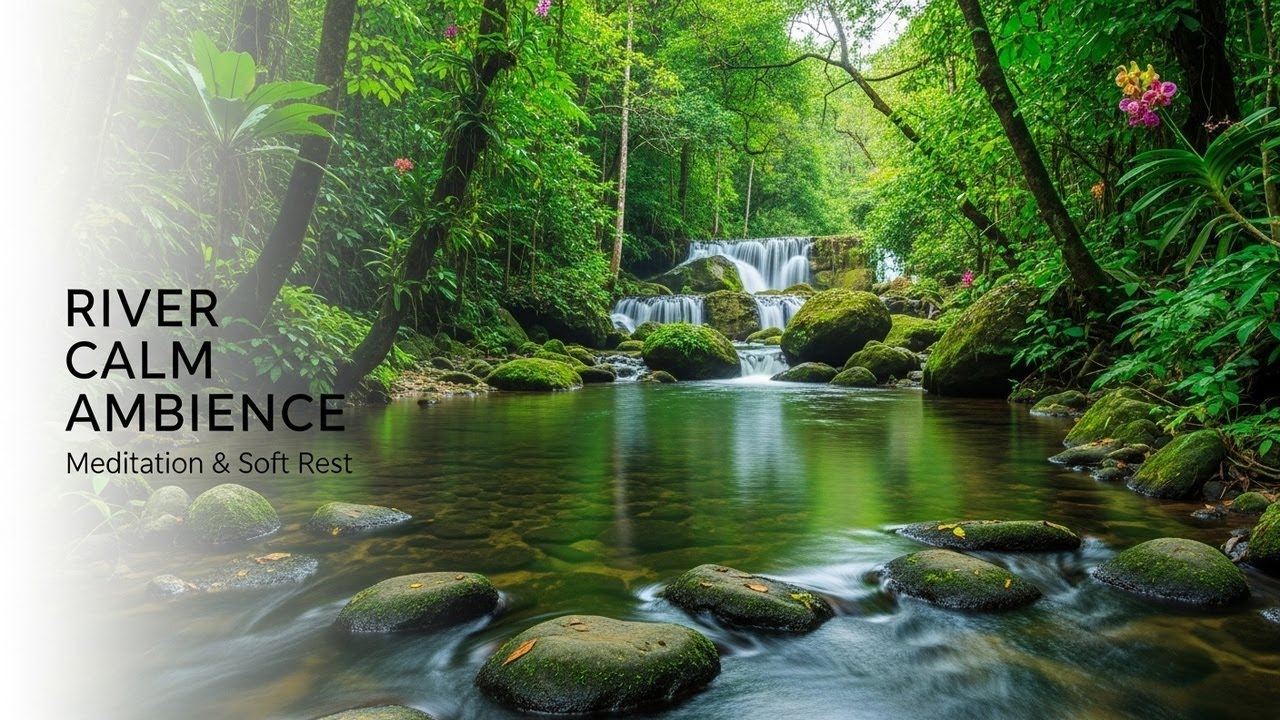 Healing Forest Ambience with Soothing Stream Flow for Study Meditation Inner Peace and Stress Relief