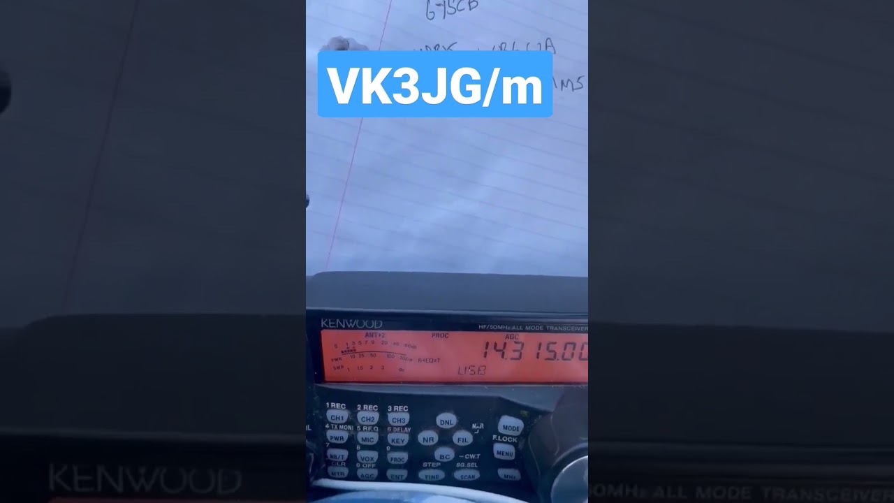 Ham Radio contact from Scotland to Australia mobile to mobile 😎#hamradio #livestream #live #shorts