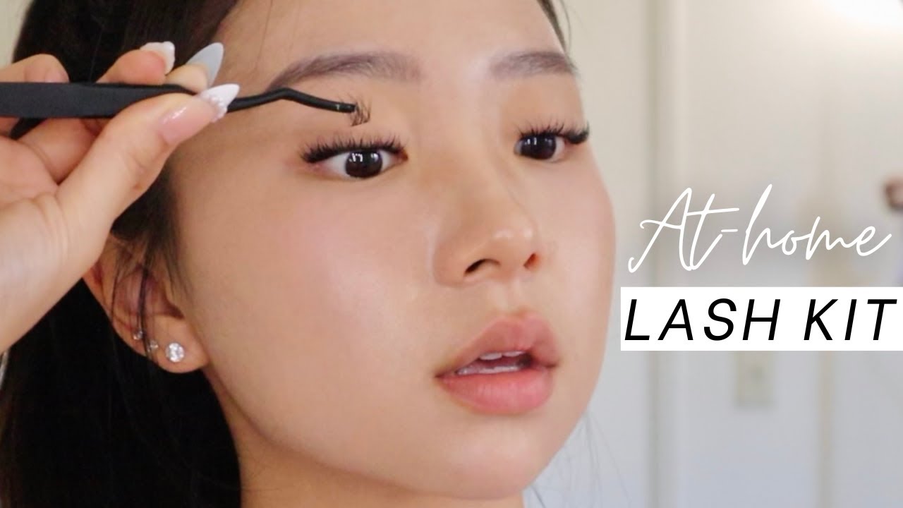 DOES DIY LASH KIT WORK ON MONOLID EYES? | AT-HOME LASH EXTENSIONS