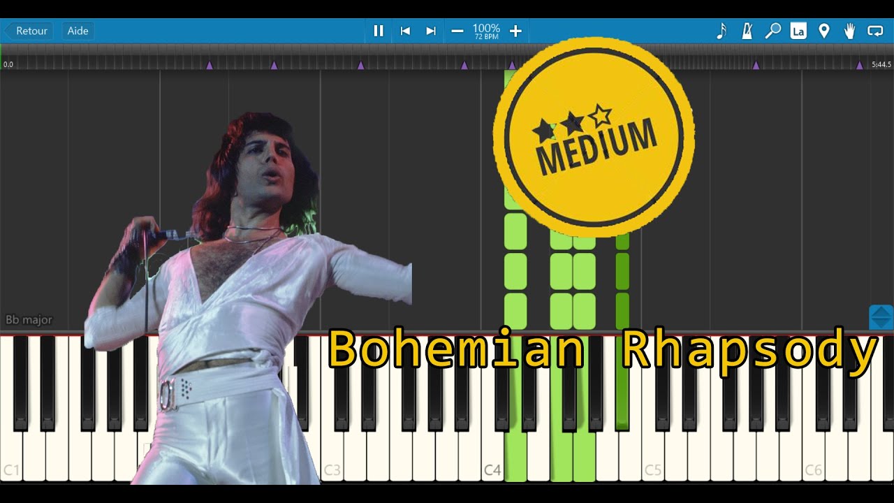 Queen - Bohemian Rhapsody - Piano Sheet+Midi