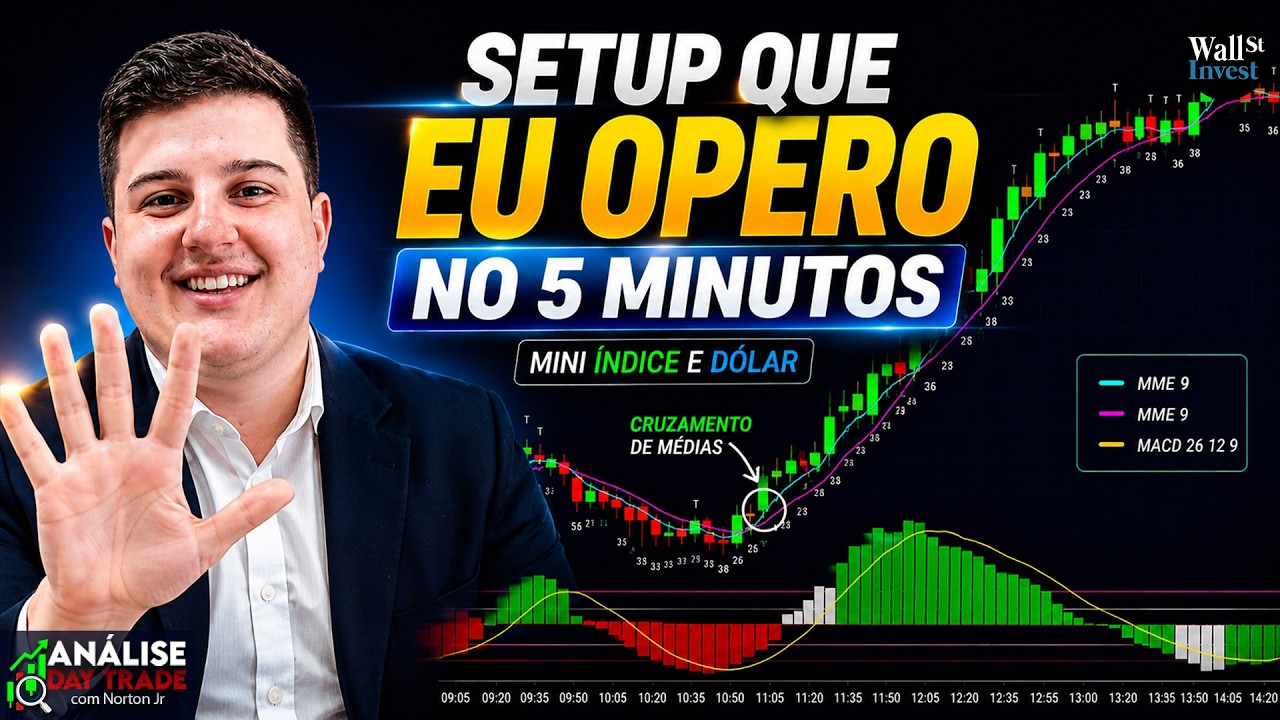 MELHOR SETUP PARA OPERAR NO 5 MINUTOS no Mini &iacute;ndice e d&oacute;lar