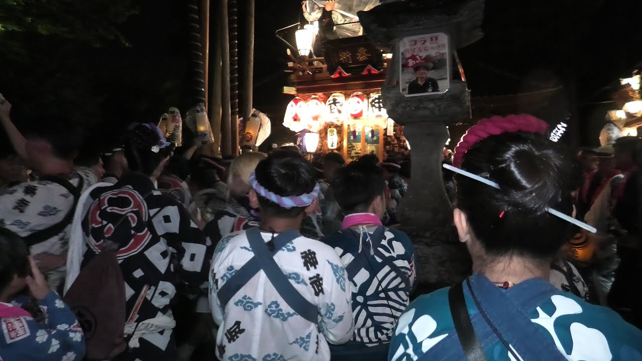 荒久の不動様で終い　荒久・本川岸・舩戸（令和六年 佐原の大祭）
