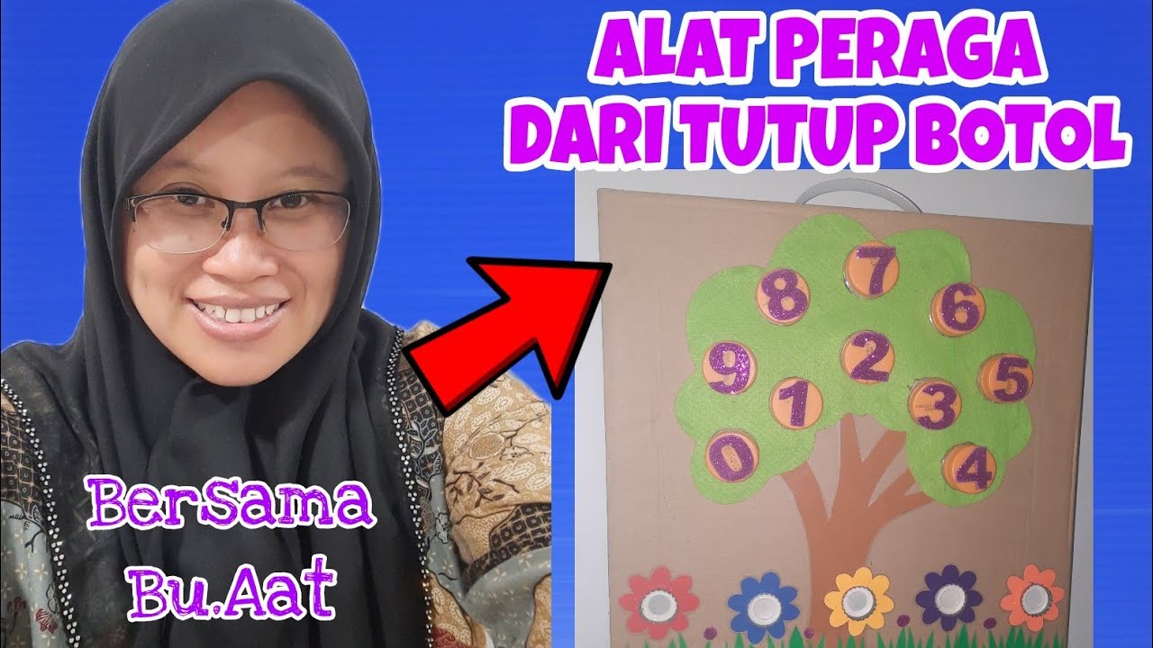 ALAT PERAGA  CALISTUNG DARI TUTUP BOTOL UNTUK ANAK TK,PAUD dll #Eps.81