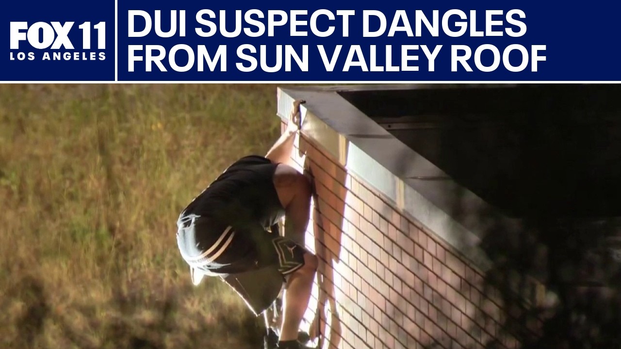 Suspect spotted on roof of Sun Valley building