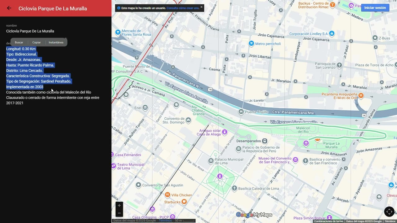 Mapa de ciclov&iacute;as actualizaci&oacute;n