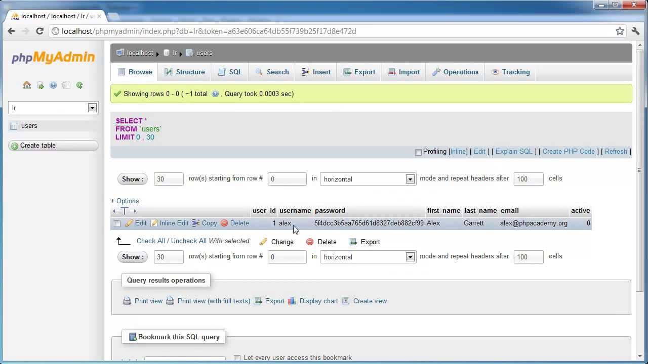CodeIgniter Tutorial  |  Connecting to a Database