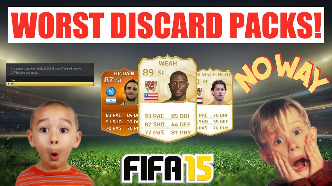 FIFA 15 ► TOP 5 WORST DISCARD PACKS EVER! (Ft. MOTM & LEGENDS!)