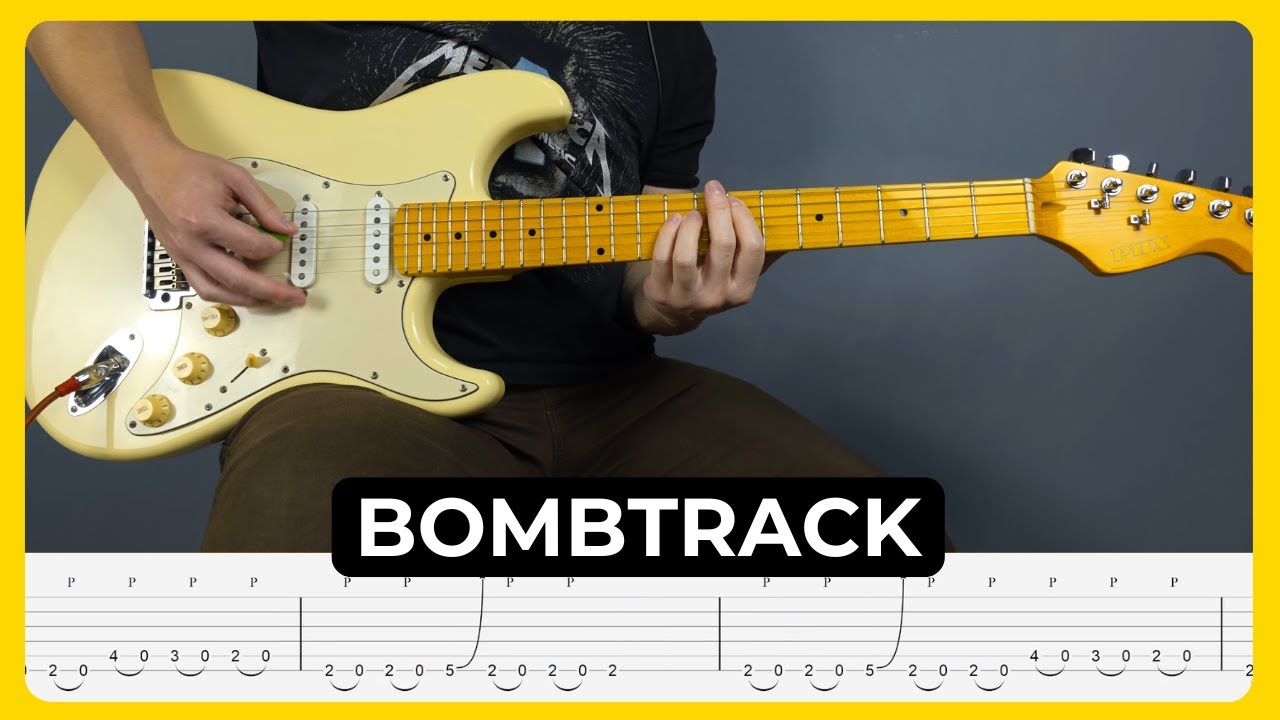 Bombtrack - Rage Against The Machine | Tabs | Guitar Lesson | Cover | Tutorial | All Guitar Parts