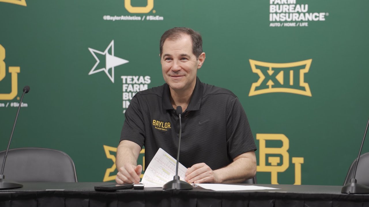 Presser: Scott Drew and Players Preview Trip to No. 3 Iowa State | Baylor Basketball