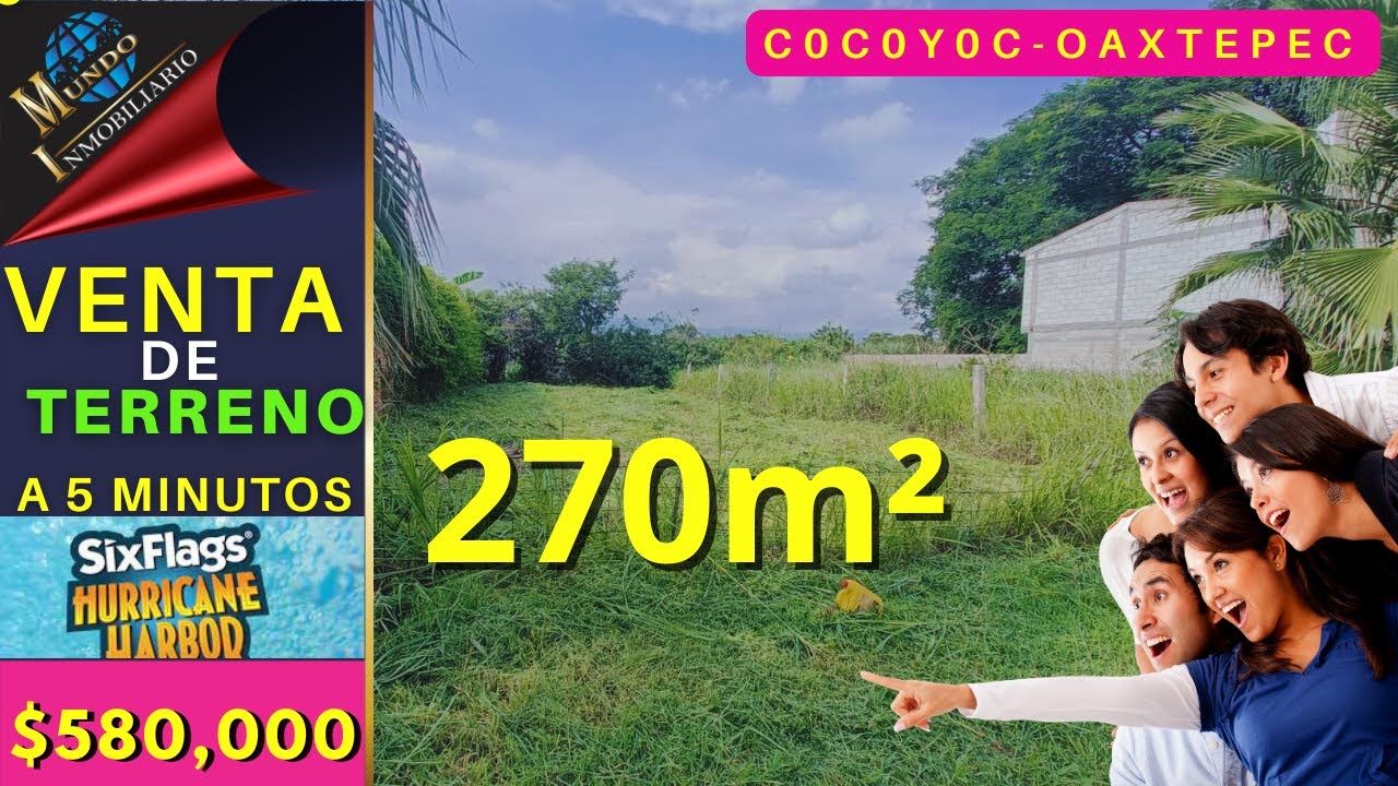 BONITO TERRENO DE 270m² EN COCOYOC MORELOS (ESCRITURADO)