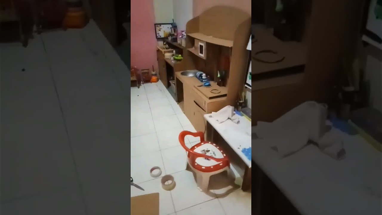 Tempat masak dari kardus 