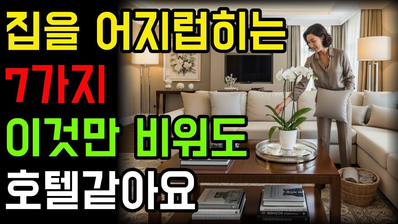 집이 가벼워지면 인생도 가벼워집니다 | 호텔 같은 집의 비밀 | 시니어가 가장 먼저 버려야 할 것들 | 60대가 꼭 비워야 할 7가지