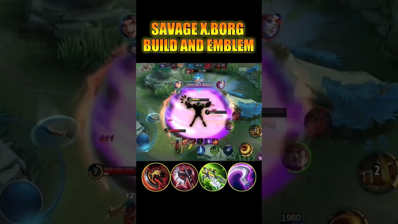 Savage X.Borg New Build And Emblem 2025 #mlbb #xborgbestbuild #xborg