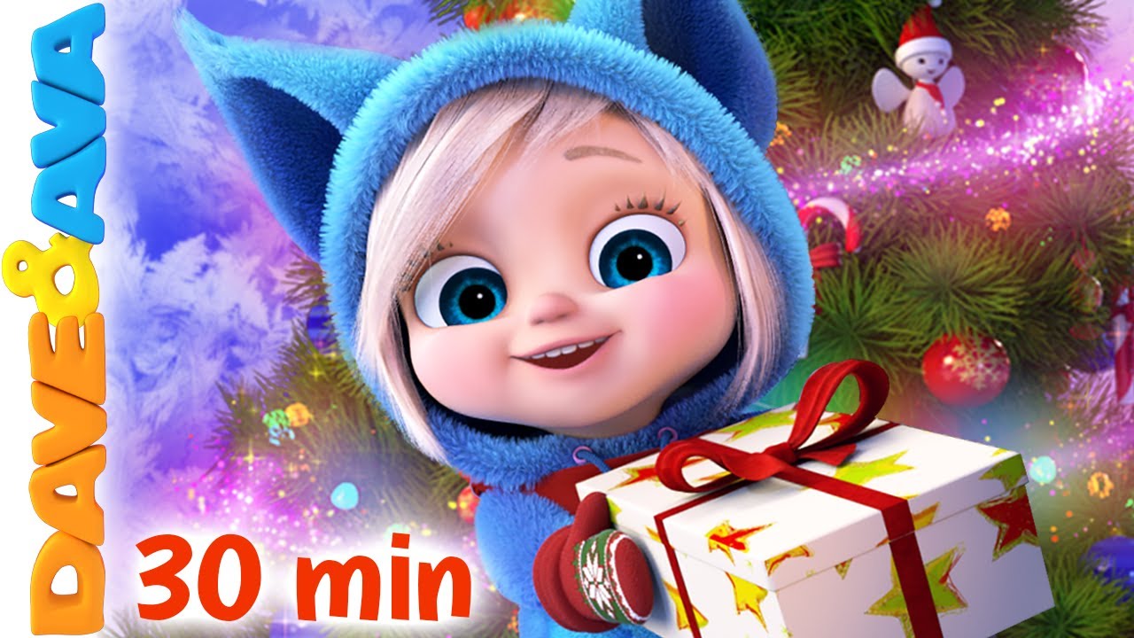 🎄 Roll, Roll, Roll the Ball & More Christmas Songs | Christmas Time | Dave and Ava 🎄