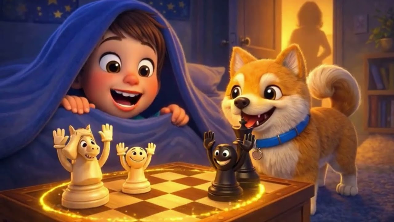 Leo and the Magic Chessboard 🐶♟️ | Bedtime Story for Kids