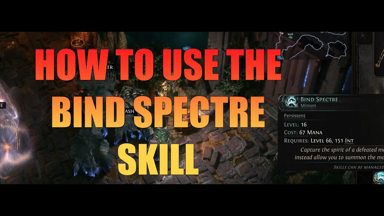 Path of Exile 2: How to use the Bind Spectre skill - The Simple Explanation