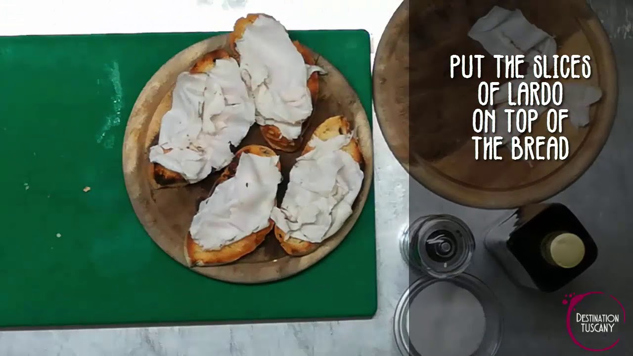 Bruschetta with Lardo di Colonnata - Destination Tuscany