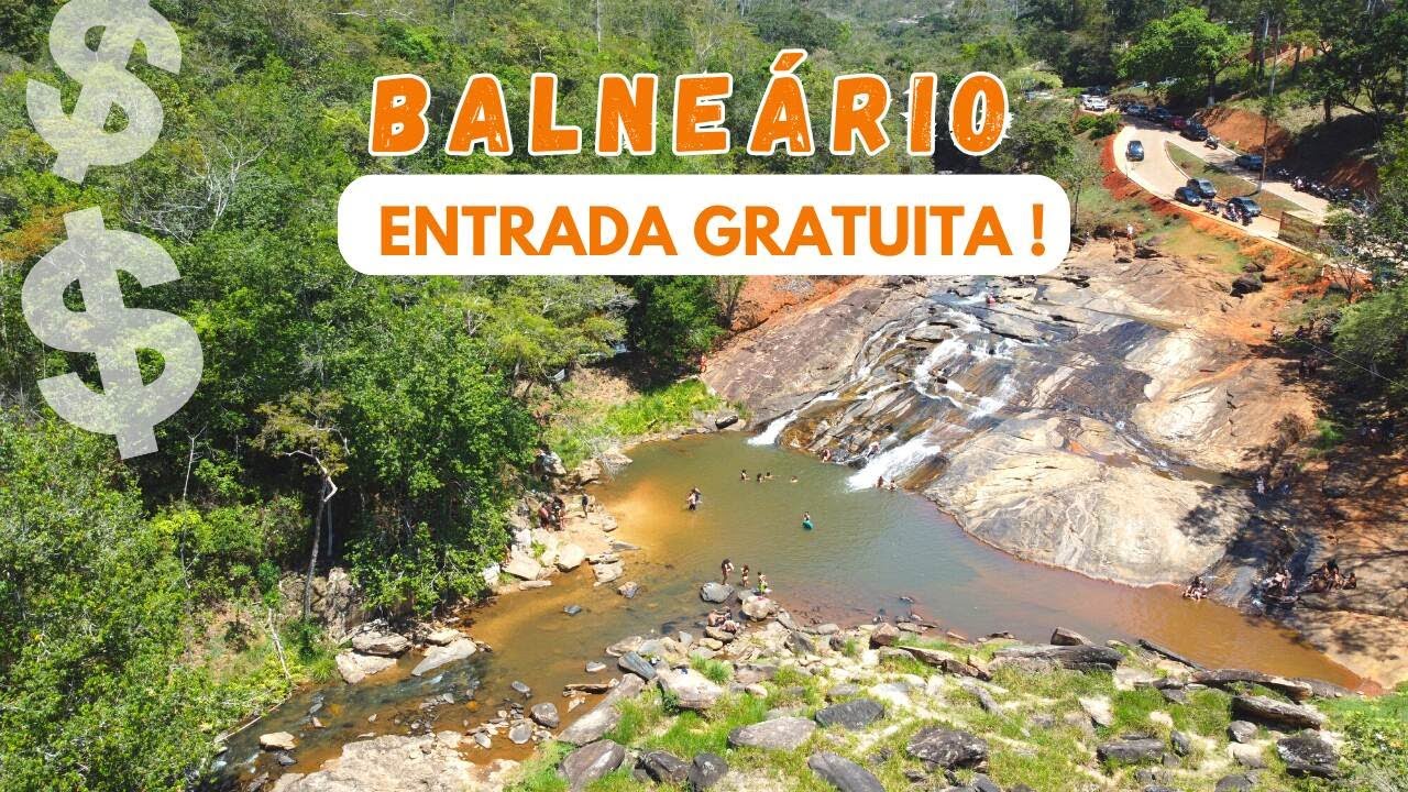 Encontramos um balneário com entrada gratuita em Morro do Pilar-MG!