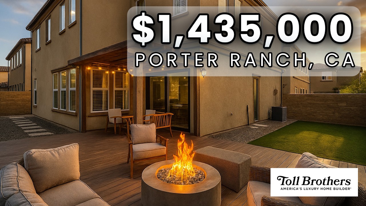 Inside a Toll Brothers LUXURY Home with RARE Backyard | 20629 Chestnut Cir Porter Ranch CA