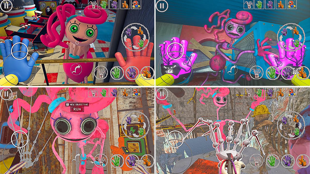 Watch All The New Jumpscares In Poppy Playtime 1-2-3-4 Mobile Full Game (mommy longleg in 1+2+3+4)#9