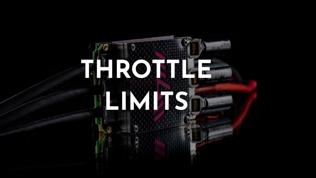 How to set transmitter throttle limits
