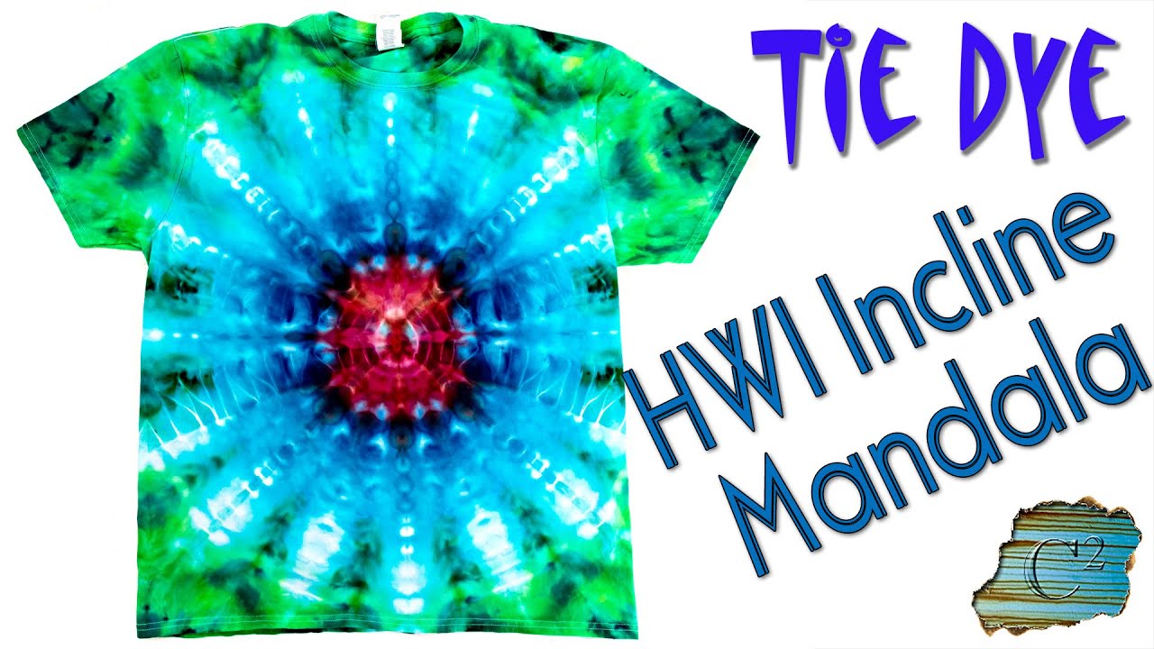 Tie Dye:  HWI Incline Mandala [Incline, Hot Water Irrigation/Infusion, Ice Dye]