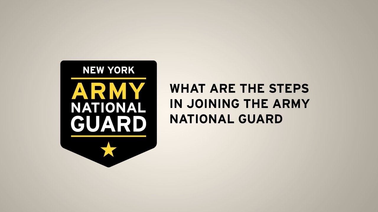 What are the steps in joining the Army National Guard?