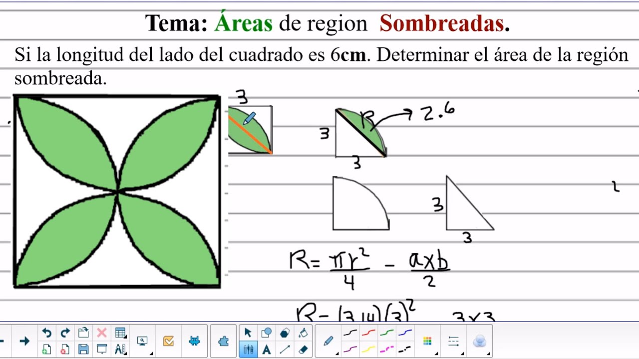 Área de region Sombreadas # 10.