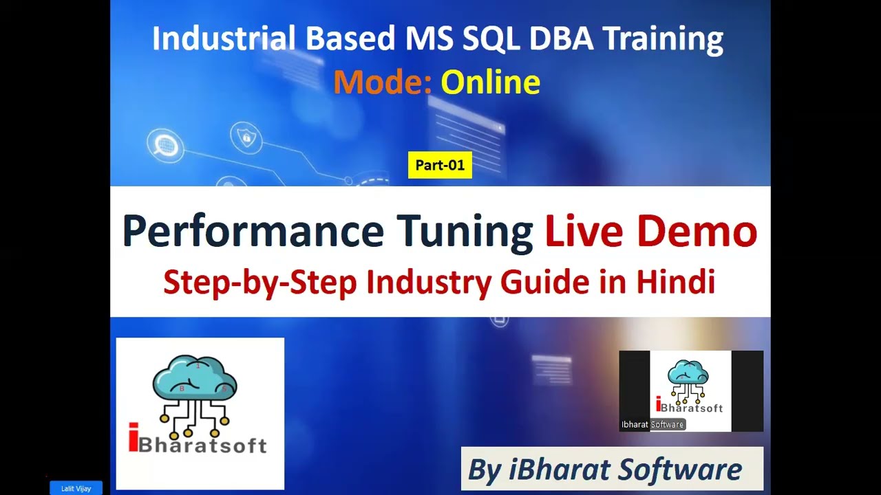 Performance Tuning Explained Live (Hindi) | Real-Time Industry Demo #tuning #sqldba #ibharatsoftware