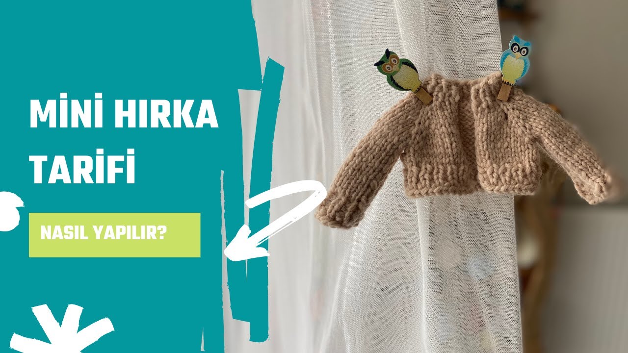 AMİGURUMİ HIRKA YAPIMI- İki Şiş ile Kolay Ceket Tarifi