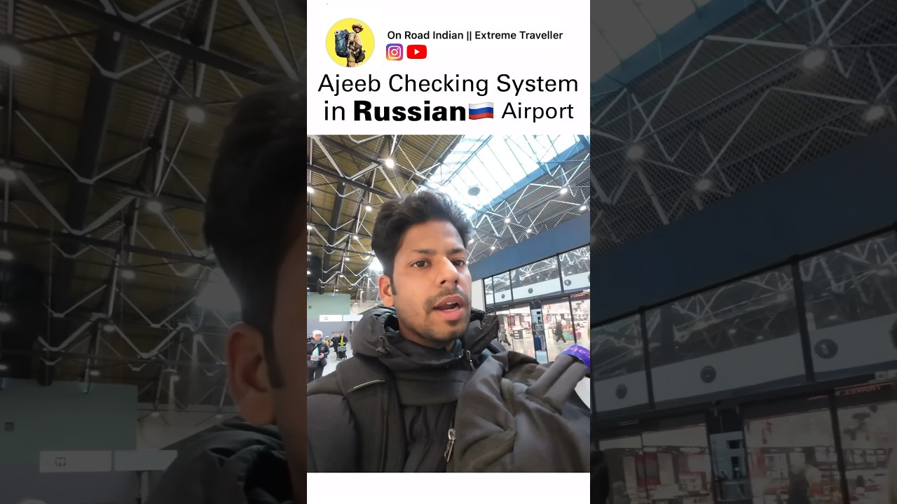 Strange Rules of Checking in Russian Airport #shorts #airport #russia #technology #viralvideo