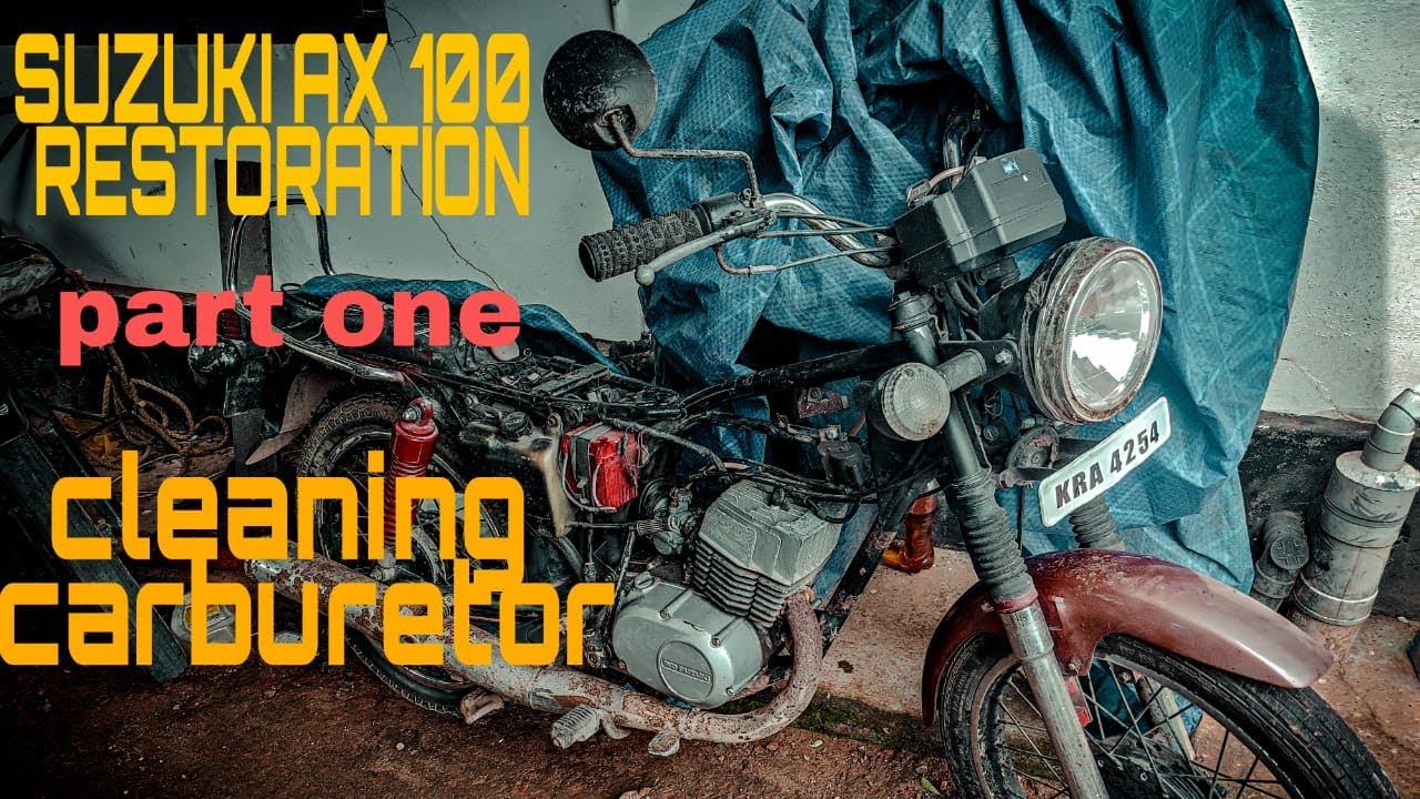 Suzuki AX 100 restoration PART 1 carburetor cleaning
