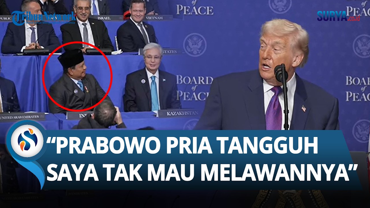 PUJIAN SETINGGI LANGIT Trump ke Prabowo di KTT BoP: Pria Tangguh, Saya Tak Mau Melawannya