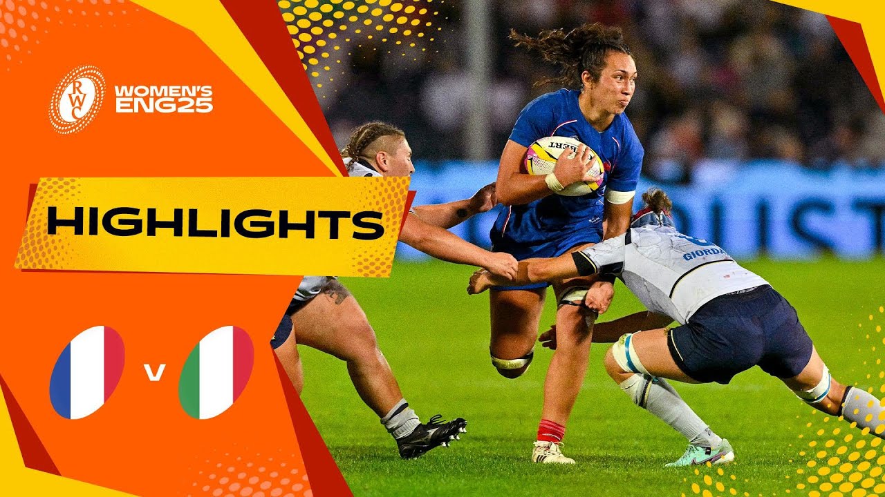 Physical Thriller 💪 | France v Italy | Rugby World Cup 2025 | Highlights