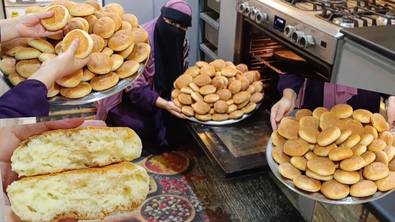 لازم تجربي القرص الطريه الفلاحي بالطريقه دي اقتصاديه وعلى قد الايد بكيلو دقيق وشويه زيت هتعملي اكبر 