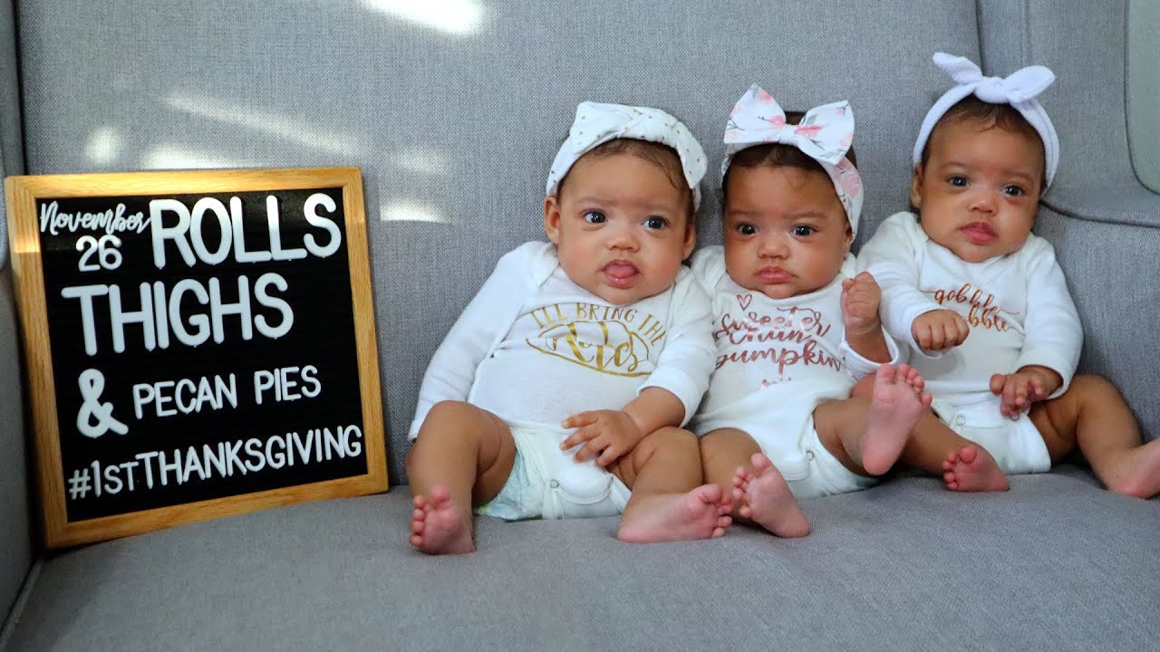 Bray Triplets First Thanksgiving!
