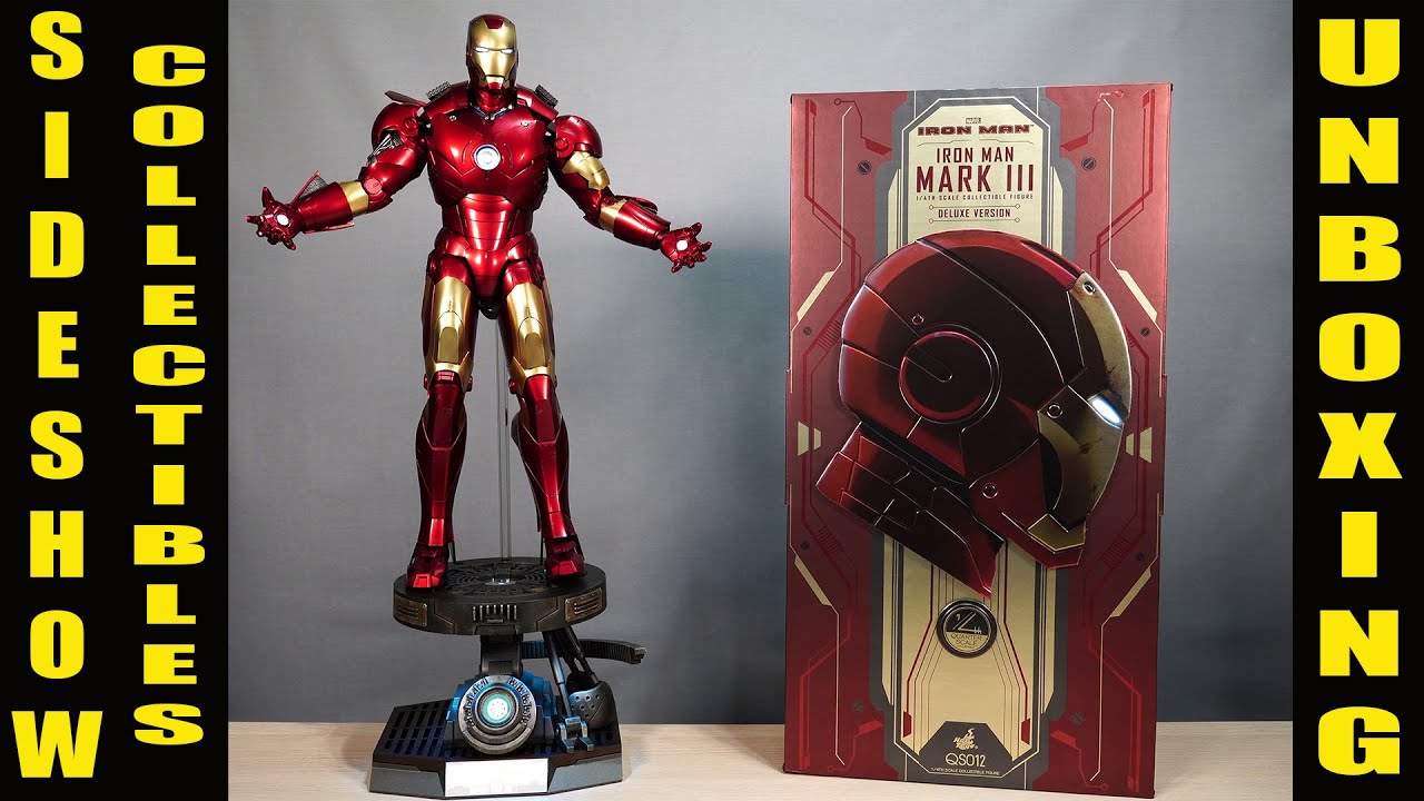 Iron Man Mark III Deluxe Version By Hot Toys - Unboxing & Setup