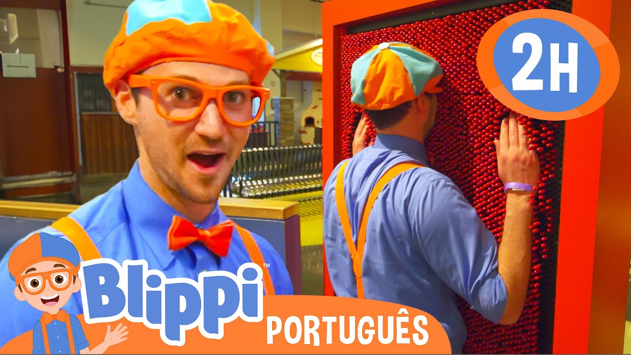 Blippi Brinca no Museu Infantil! | 2 HORAS DO BLIPPI BRASIL! | V&iacute;deos Educativos para Crian&ccedil;as