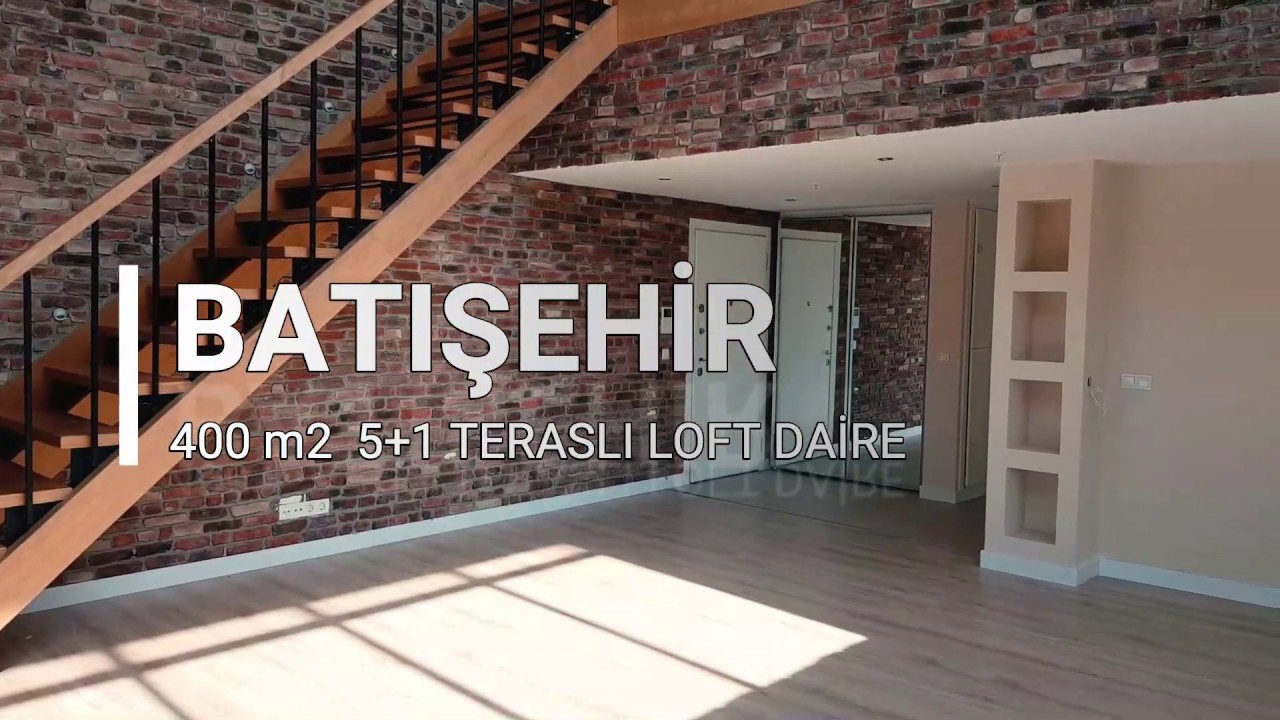 BATIŞEHİR'DE 400 m2  5+1 TERASLI LOFT DAİRE