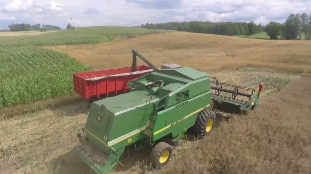 Żniwa Rzepaku 2023/ John Deere 2266/ Massey Ferguson 7475  DynaVT