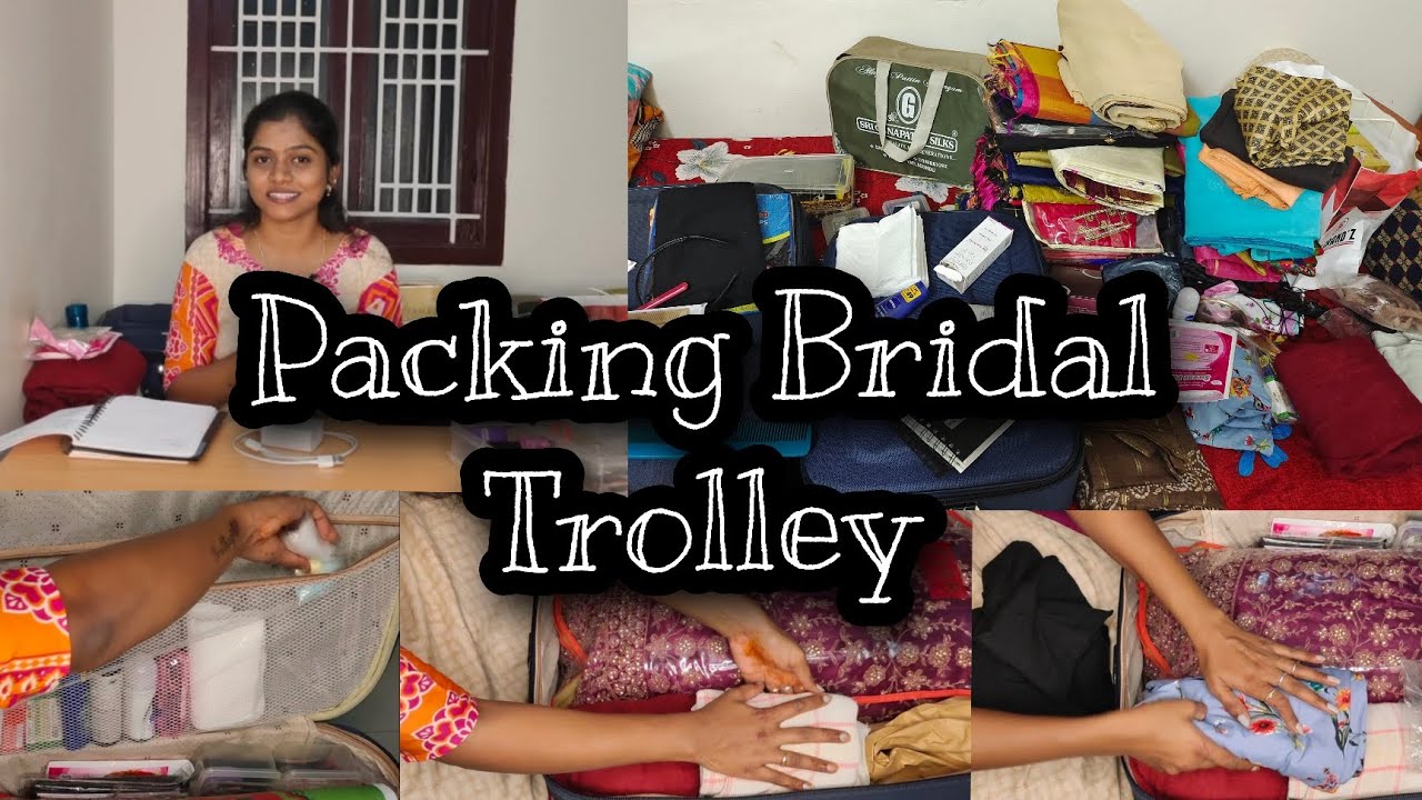 Packing Bridal Trolley #bridaltrolley #packingbridalbag #packingbridaltrolley #bridalseries