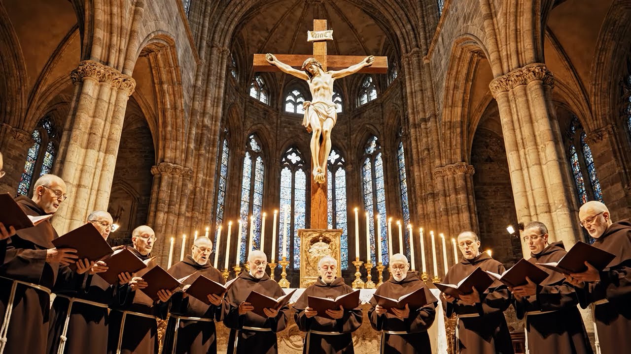 Gregorian Chant for Protection & Peace | Sacred Psalm Prayer in the Cathedral ✝️🕯️
