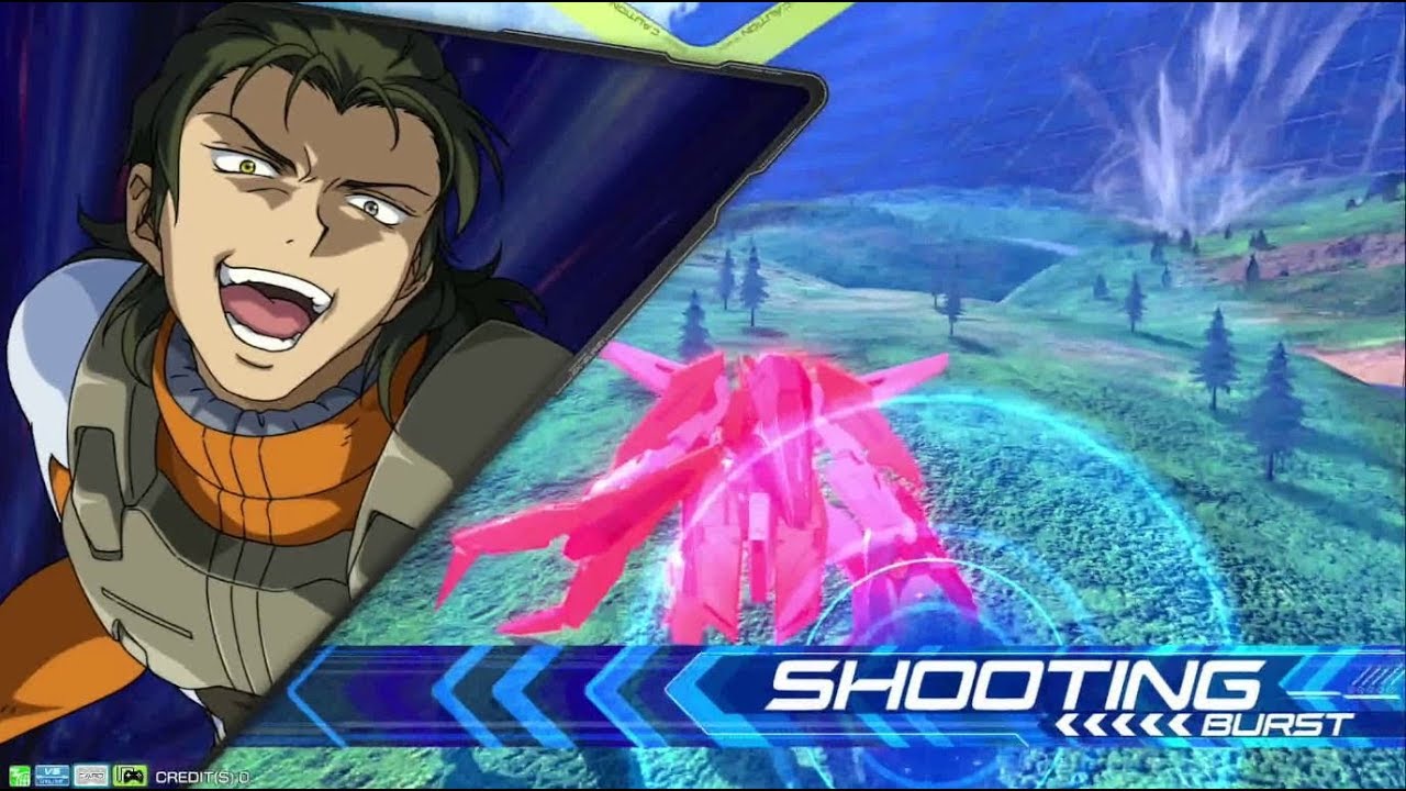 【エクバ２】ガンダムキュリオス、（M.F覚）BD格闘ダメ。S覚時のサメキャン