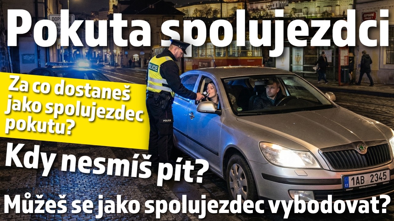 Jako spolujezdec můžeš dostat pokutu - Kdy a za co? A můžeš se vybodovat?