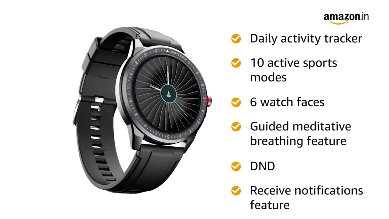 boAt Flash Edition Smartwatch with Activity Tracker,Multiple Sports Modes,Sleep Monitor and Gesture