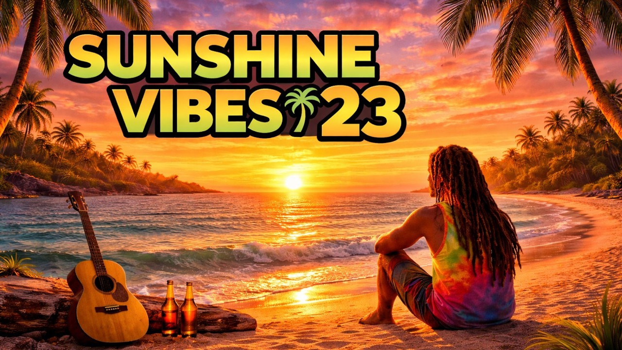 Sunshine Vibes Vol. 23 – Crimson Tide Sunset 🌅🌴 | Smooth Reggae Island Mix