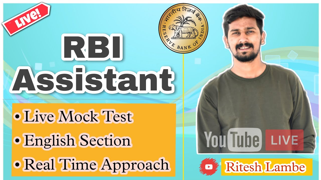 Live Mock Test || RBI Assistant Pre || English Section 🔥