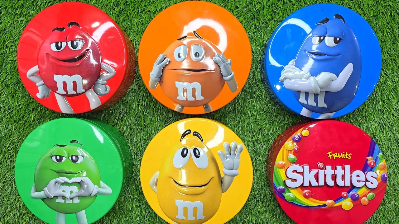 ASMR Candy Tin Opening 🔊 | M&M’s & Skittles (No Eating