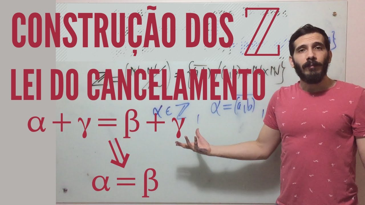 Lei do Cancelamento da Adição de #NúmerosInteiros - Professor Eduardo Garcez